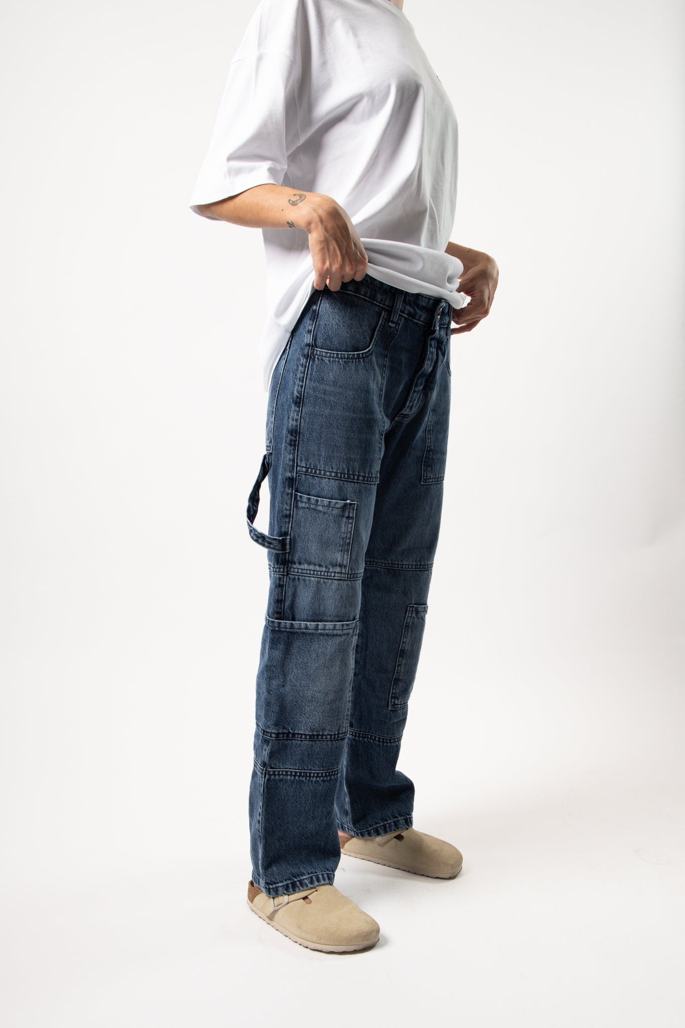 Baggy stone washed jeans Maison Rags