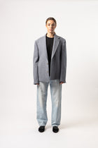 Cappotto Cropped in Alpaca e Lana