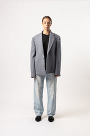 Alpaca and Wool Cropped Coat