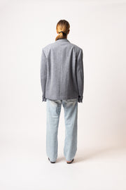Alpaca and Wool Cropped Coat
