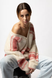 Cardigan in Mohair e Seta