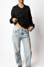 Merino Wool Cropped Sweater