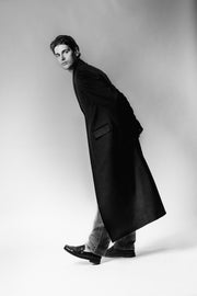 Oversized Coat in Virgin Wool and Cashmere