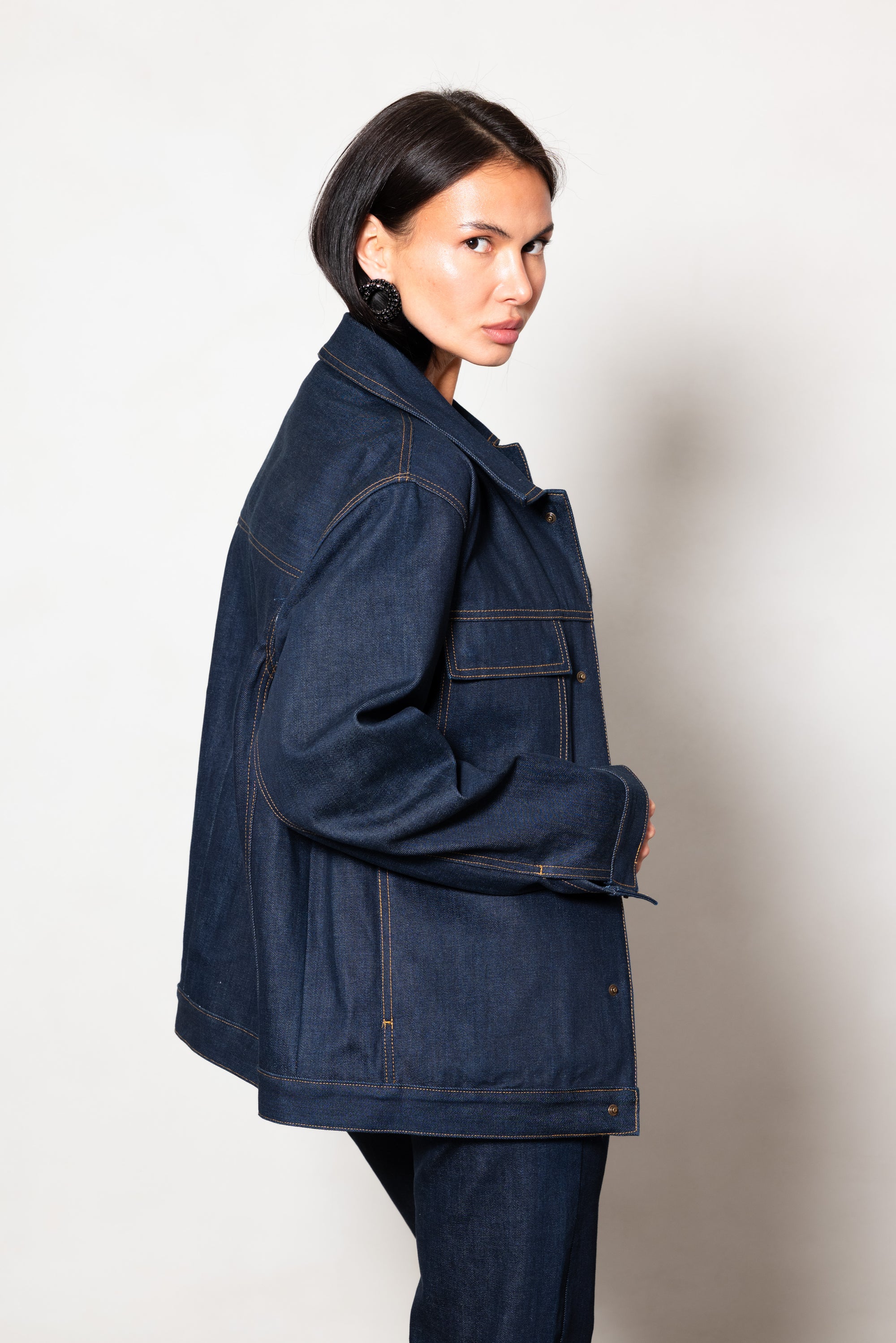 Cropped Jacket Raw Denim Selvedge - PREORDER